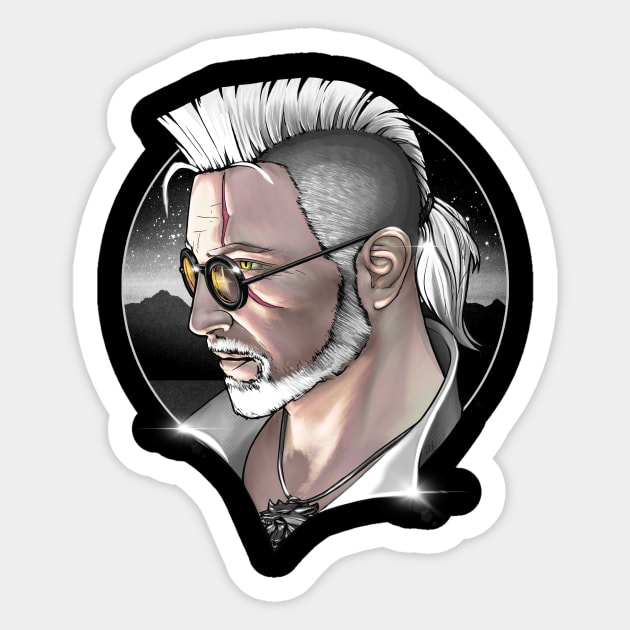 Cyberpunk Wolf [PLATINUM] Sticker by Lix